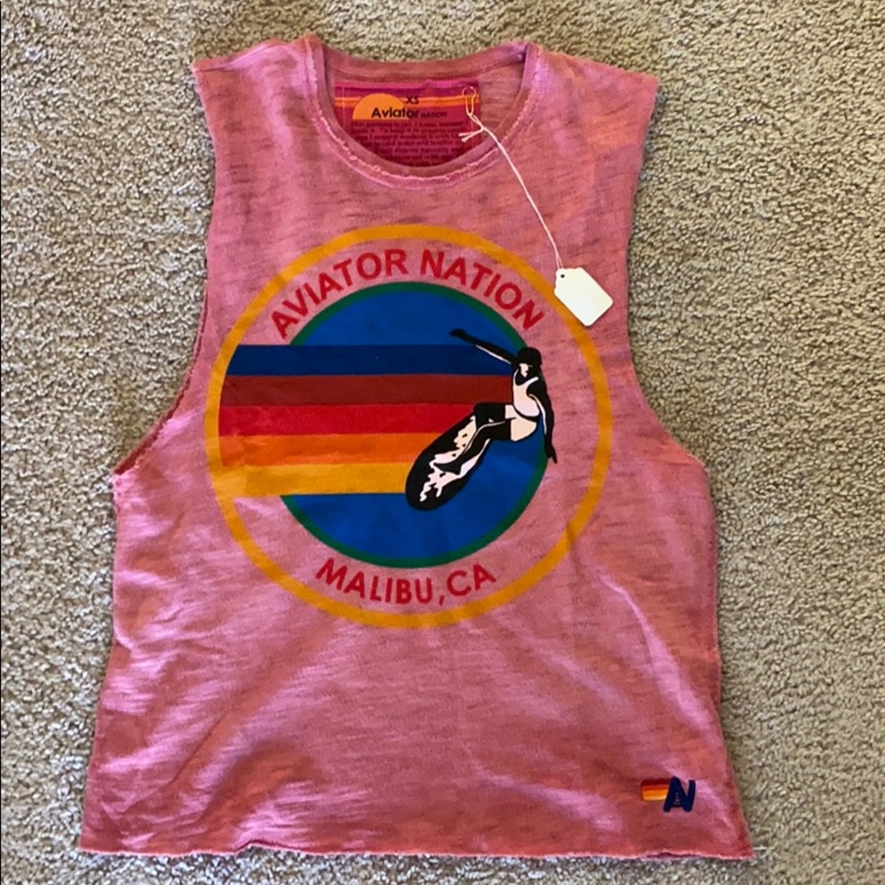 NWT Aviator Nation Tank XS